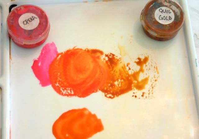 Mixing Colors Mixing Colors Quinacridone Gold